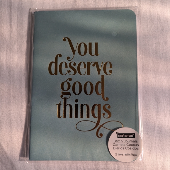 Craft Smart Blue and Gold Journal - Picture 1 of 3